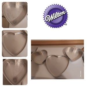 Wilton All Occasion Heart Aluminum Cake Giant Heart Cookie Pan 91 And 98
